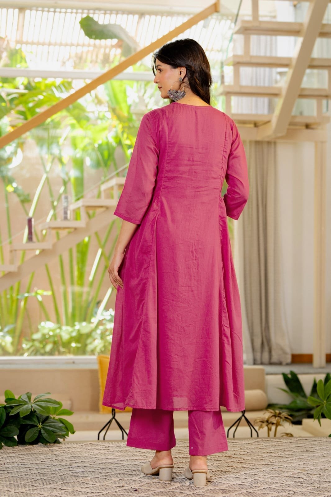 The Kurti Shop – Women Embellished Straight Kurta Pant with Dupatta | 3 Piece Ethnic Set view 7