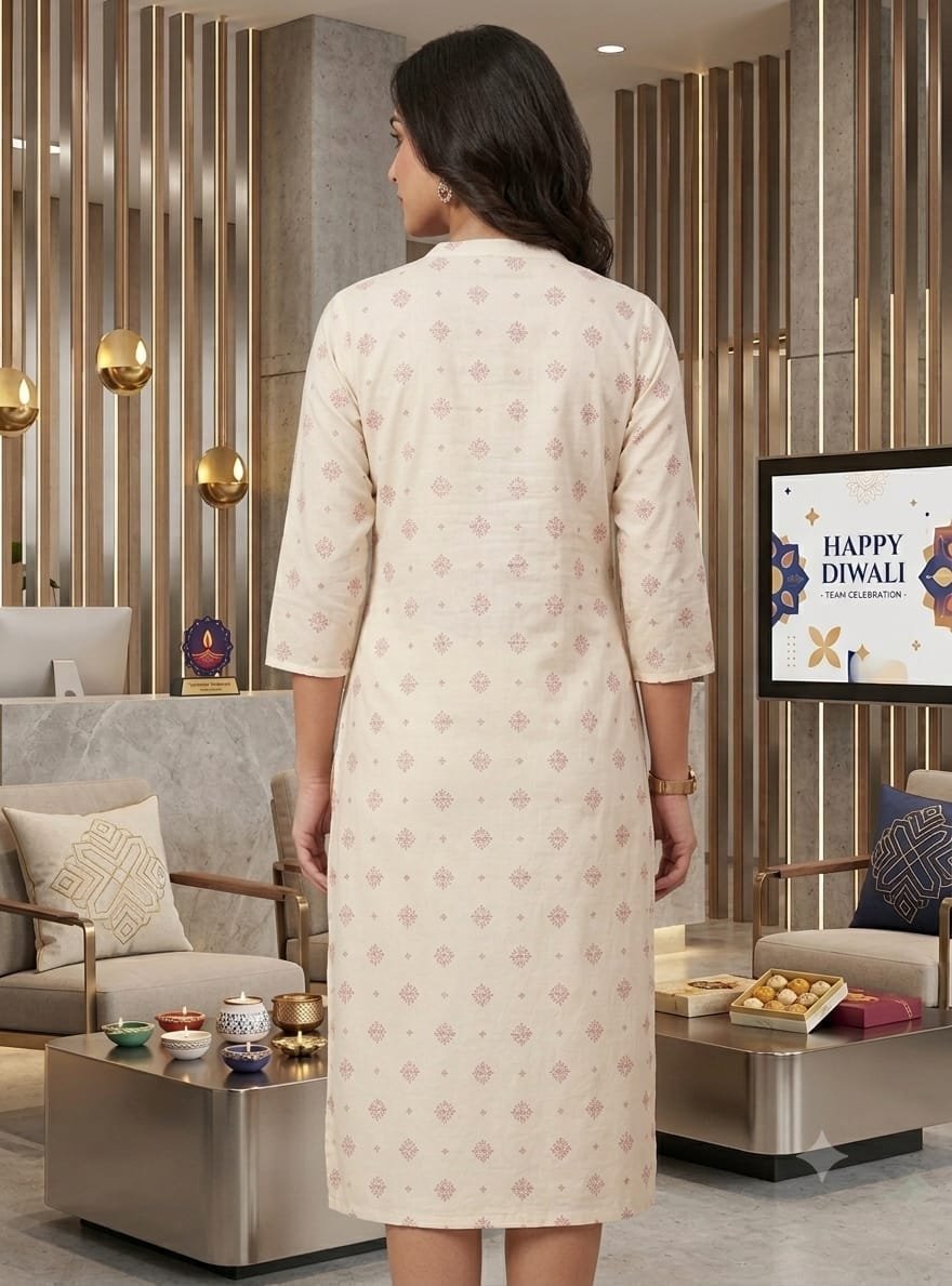The Kurti Shop Women's Pure Cotton Floral Printed Short Kurti |(Single Piece Only) view 2